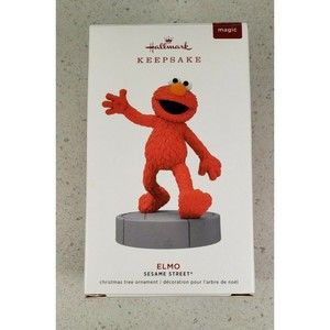 Hallmark Keepsake Ornament Elmo Sesame Street 50th Anniversary 2019 Magic Sound